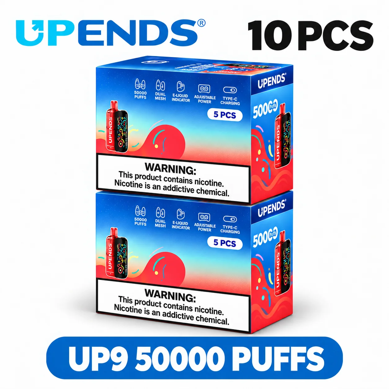 UPENDS UP9 50K - Buy 10 PCS & Save 20%